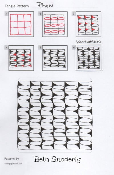 How to draw PHEN « TanglePatterns.com