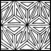 Zentangle pattern: Phroz - at Step 3