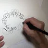 Maria Thomas Calligraphy & Zentangle Patterning with Pigma Calligrapher &  Micron Pens 