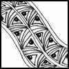 Zentangle pattern: PinBawl