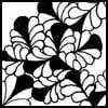 Zentangle pattern: Pippin. Image © Linda Farmer and TanglePatterns.com. ALL RIGHTS RESERVED. You may use this image for your personal non-commercial reference only. The unauthorized pinning, reproduction or distribution of this copyrighted work is illegal.