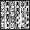 Zentangle pattern: Piza