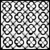 Zentangle pattern: Plates