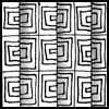 Zentangle pattern: Quare