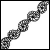 Zentangle pattern: Rashell. Image © Linda Farmer and TanglePatterns.com. ALL RIGHTS RESERVED. You may use this image for your personal non-commercial reference only. The unauthorized pinning, reproduction or distribution of this copyrighted work is illegal.