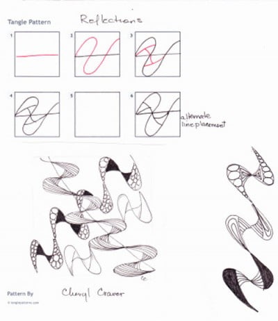 How to draw REFLECTIONS « TanglePatterns.com