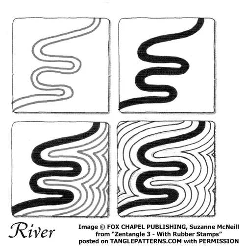 How to draw the Zentangle pattern Spinners, tangle and deconstruction by Suzanne McNeill. Image copyright Suzanne McNeill and Fox Chapel Publishing and used with permission, ALL RIGHTS RESERVED.