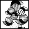 Zentangle pattern: Rootie. Image © Linda Farmer and TanglePatterns.com. ALL RIGHTS RESERVED. You may use this image for your personal non-commercial reference only. The unauthorized pinning, reproduction or distribution of this copyrighted work is illegal.