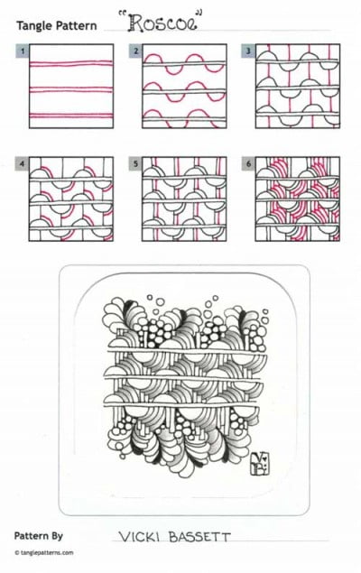 How to draw ROSCOE « TanglePatterns.com
