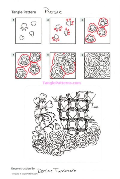 How to draw ROSIE « TanglePatterns.com