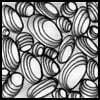 Zentangle pattern: Roxi