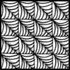 Zentangle pattern: Sails. Image © Linda Farmer and TanglePatterns.com