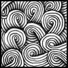 Zentangle pattern: Sand Swirl