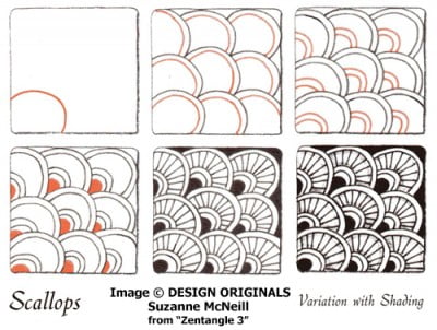 How to draw SCALLOPS « TanglePatterns.com
