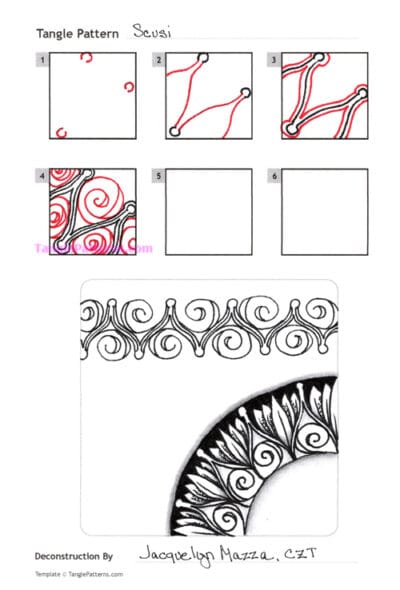 How To Draw Scusi Tanglepatterns