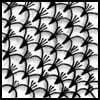 Zentangle pattern: Seedings. Image © Linda Farmer and TanglePatterns.com