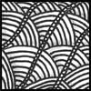 Zentangle pattern: Shattuck. Image © Linda Farmer and TanglePatterns.com. ALL RIGHTS RESERVED. You may use this image for your personal non-commercial reference only. The unauthorized pinning, reproduction or distribution of this copyrighted work is illegal.