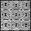 Zentangle pattern: Signalz. Image © Linda Farmer and TanglePatterns.com. ALL RIGHTSa RESERVED. You may use this image for your personal non-commercial reference only. The unauthorized pinning, reproduction or distribution of this copyrighted work is illegal.