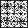 Zentangle pattern: Sindoo