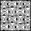 Zentangle pattern: Slice. Image © Linda Farmer and TanglePatterns.com. ALL RIGHTS RESERVED. You may use this image for your personal non-commercial reference only. The unauthorized pinning, reproduction or distribution of this copyrighted work is illegal.