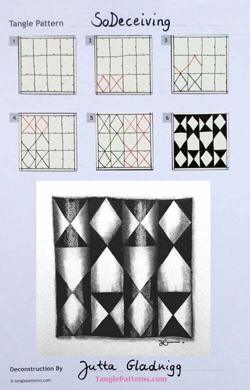 How to draw SODECEIVING « TanglePatterns.com