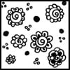 Zentangle pattern: Sooflowers
