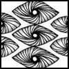 Zentangle pattern: Sparkle. Image © Linda Farmer and TanglePatterns.com. ALL RIGHTS RESERVED. You may use this image for your personal non-commercial reference only. The unauthorized pinning, reproduction or distribution of this copyrighted work is illegal.