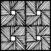 Zentangle pattern: Spiridon. Image © Linda Farmer and TanglePatterns.com. ALL RIGHTS RESERVED. You may use this image for your personal non-commercial reference only. The unauthorized pinning, reproduction or distribution of this copyrighted work is illegal.