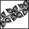 Zentangle pattern: Sprigs
