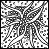 Zentangle pattern: Squid. Image © Linda Farmer and TanglePatterns.com. ALL RIGHTS RESERVED. You may use this image for your personal non-commercial reference only. The unauthorized pinning, reproduction or distribution of this copyrighted work is illegal.