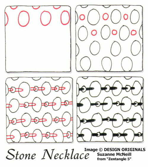 How to draw STONE NECKLACE