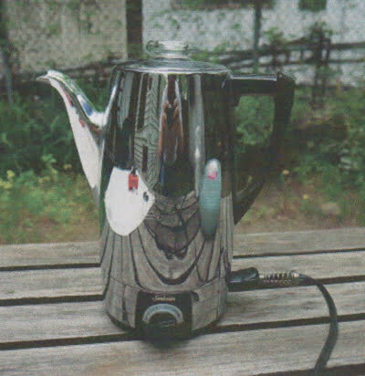 Photo by Rosemary Turpin, k"1950's Sunbeam Electric Coffee Maker - things I found in the Garbage"