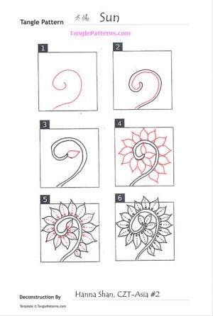 How to draw SUN « TanglePatterns.com