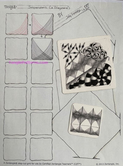 How To Draw Suspenders Tanglepatterns