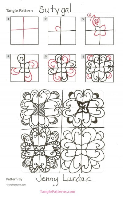 How to draw SUTYGAL « TanglePatterns.com