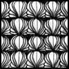 Zentangle pattern: Swells