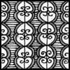 Zentangle pattern: Swirly. Image © Linda Farmer and TanglePatterns.com