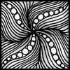 Zentangle pattern: Ta-da. Image © Linda Farmer and TanglePatter