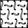 Zentangle pattern: Tadpoles