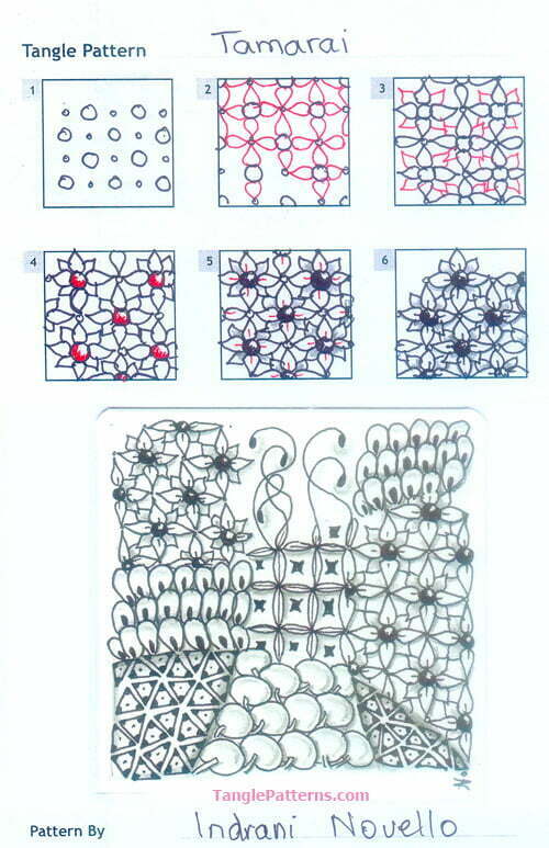 Image copyright the artist, ALL RIGHTS RESERVED. Please feel free to refer to the step outs to recreate the tangles from this site in your Zentangles and ZIAs, or link back to any page. However the artists and TanglePatterns.com reserve all rights to these images and they should not be publicly pinned, reproduced or republished. Thank you for respecting these rights.