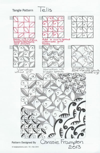 How to draw TELIS « TanglePatterns.com