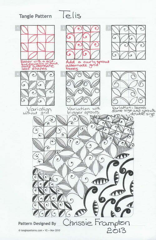 How to draw TELIS by Chrissie Frampton