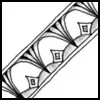 Zentangle pattern: Terry. Image © Linda Farmer and TanglePatterns.com. ALL RIGHTS RESERVED. You may use this image for your personal non-commercial reference only. The unauthorized pinning, reproduction or distribution of this copyrighted work is illegal.