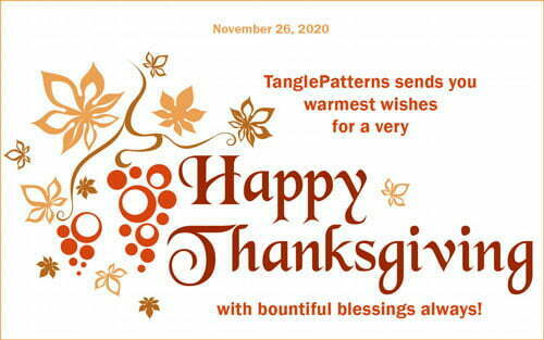 TanglePatterns wishes you bountiful blessings