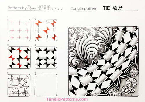 Image copyright the artist, ALL RIGHTS RESERVED. Please feel free to refer to the step outs to recreate the tangles from this site in your Zentangles and ZIAs, or link back to any page. However the artists and TanglePatterns.com reserve all rights to these images and they should not be publicly pinned, reproduced or republished. Thank you for respecting these rights.