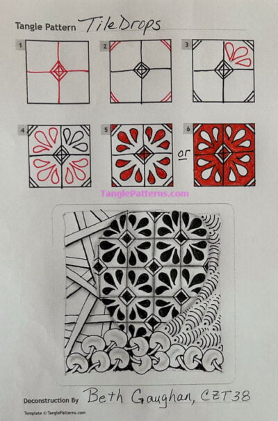 How to draw TILE DROPS « TanglePatterns.com