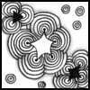 Zentangle pattern: Tizzy