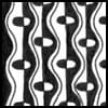 Zentangle pattern: To & Fro. Image © Linda Farmer and TanglePatterns.com. ALL RIGHTS RESERVED. You may use this image for your personal non-commercial reference only. The unauthorized pinning, reproduction or distribution of this copyrighted work is illegal.