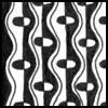 Zentangle pattern: To & Fro. Image © Linda Farmer and TanglePatterns.com. ALL RIGHTS RESERVED. You may use this image for your personal non-commercial reference only. The unauthorized pinning, reproduction or distribution of this copyrighted work is illegal.