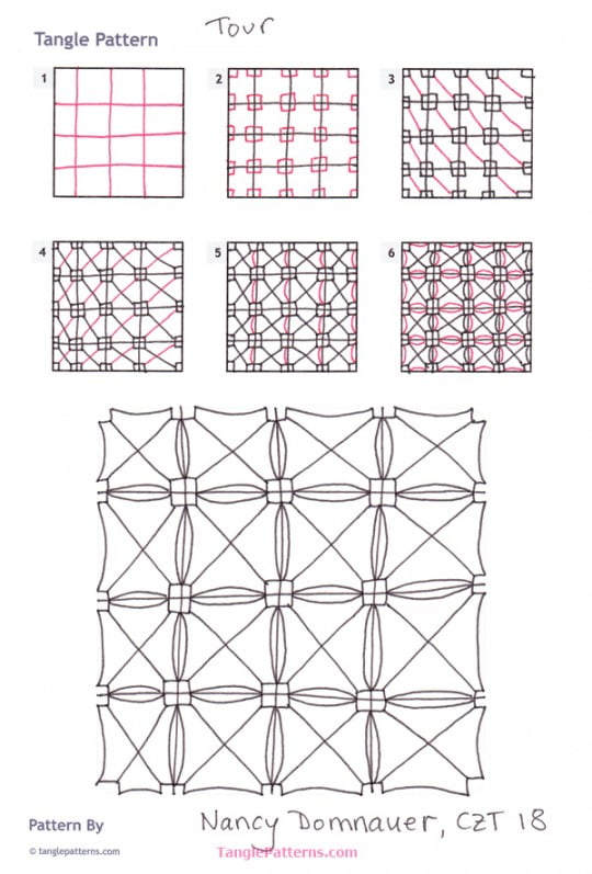 How to draw TOUR « TanglePatterns.com